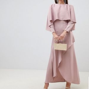 Pink asos gown
